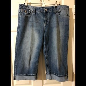 INC Light Blue Denim Bermuda Shorts